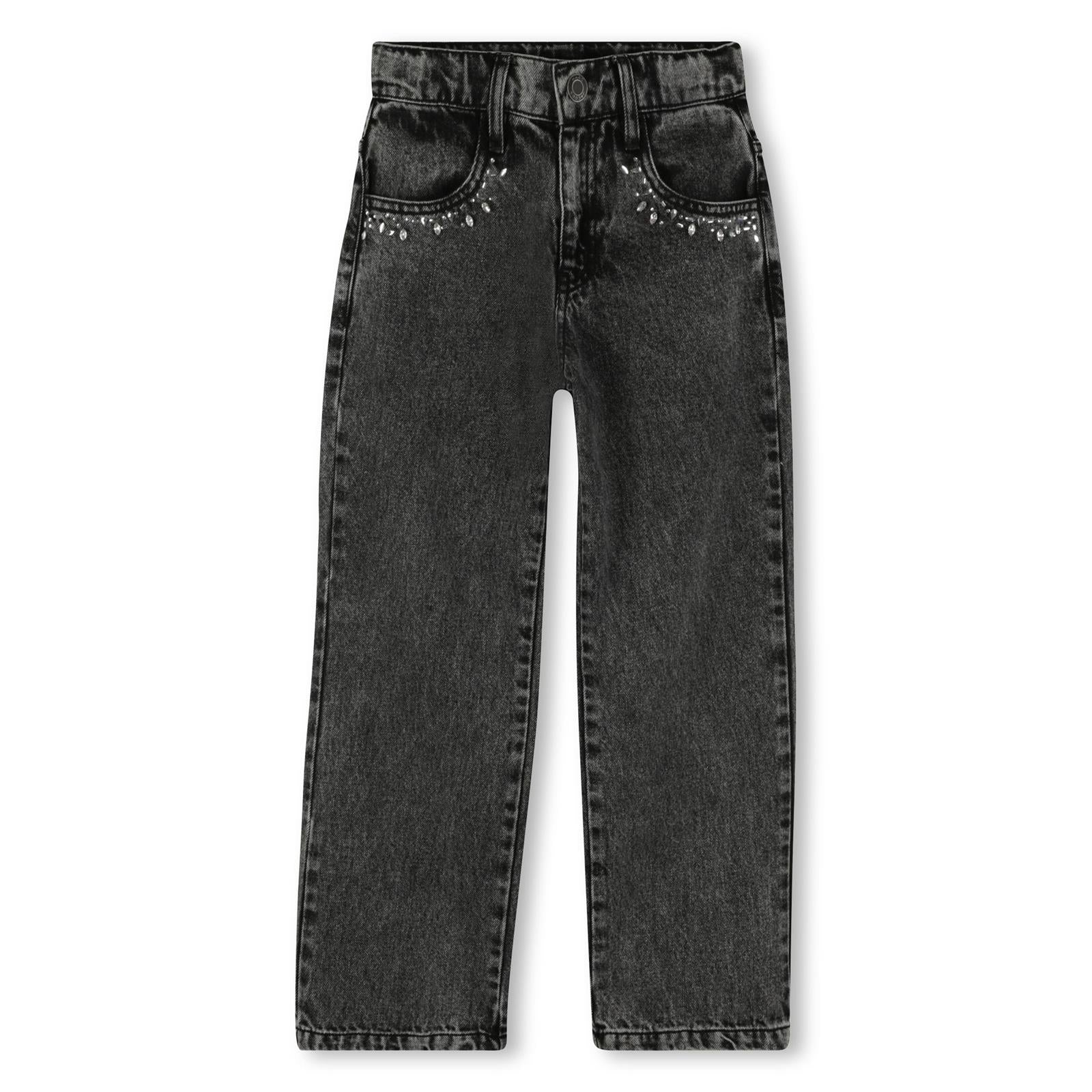 Marc Jacobs Girls Black Jewelled Jeans Marc Jacobs Girls Black Jewelled Jeans