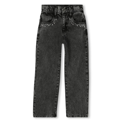 Marc Jacobs Girls Black Jewelled Jeans Marc Jacobs Girls Black Jewelled Jeans