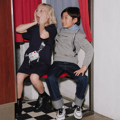 Marc Jacobs Girls Black Jewelled Bag Dress Marc Jacobs Girls Black Jewelled Bag Dress