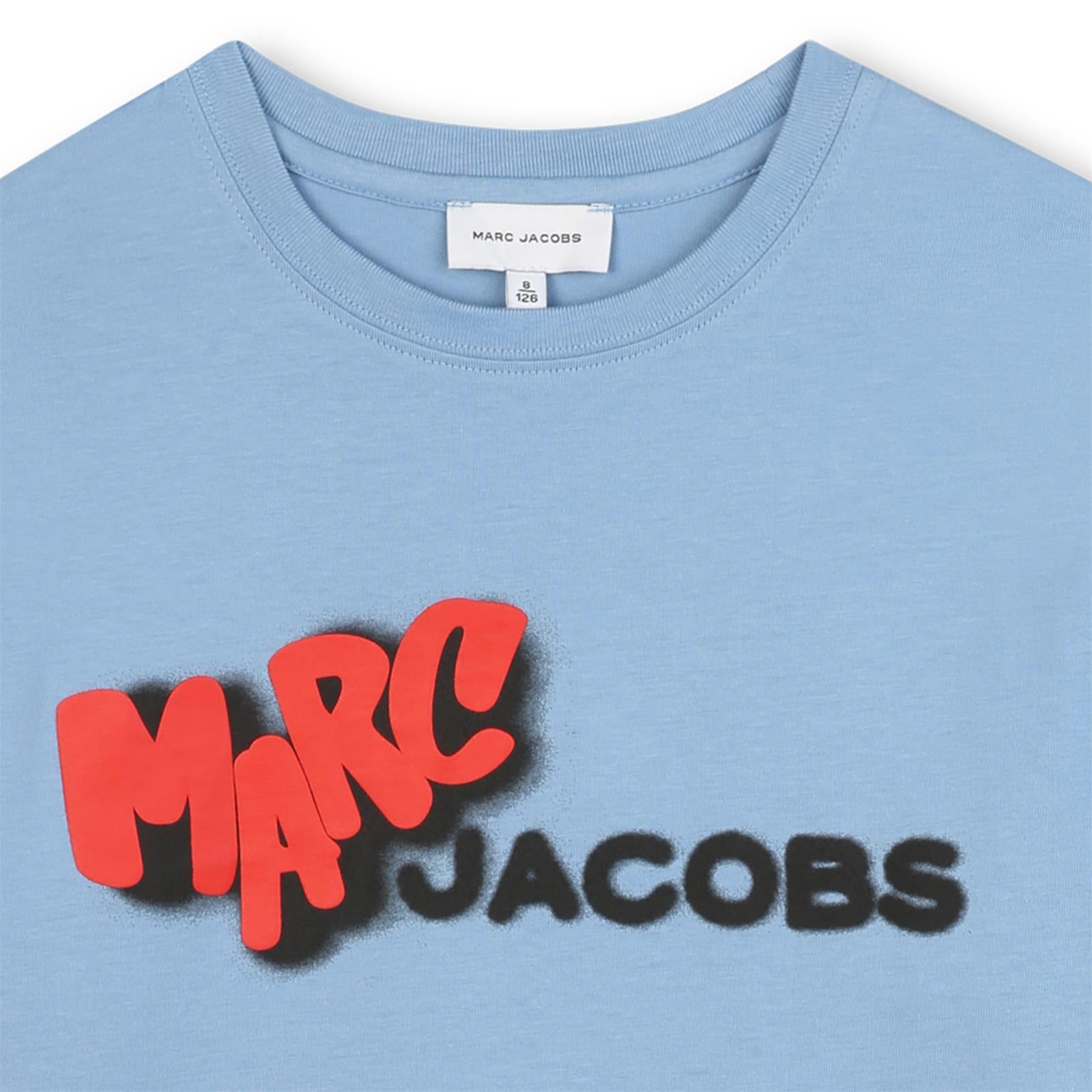 Marc Jacobs Boys Blue Logo T-Shirt Marc Jacobs Boys Blue Logo T-Shirt