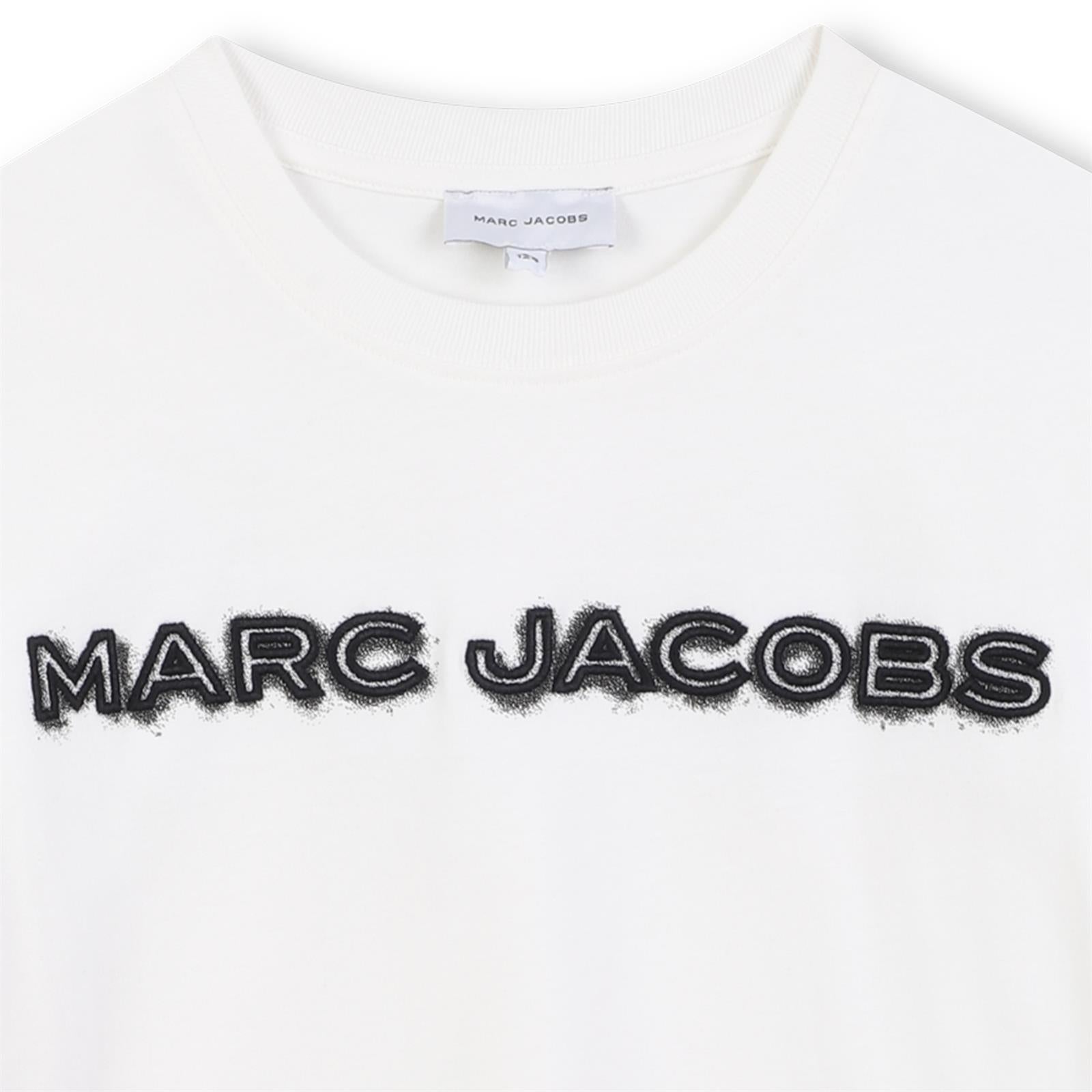 Marc Jacobs Boys White Logo T-Shirt Marc Jacobs Boys White Logo T-Shirt