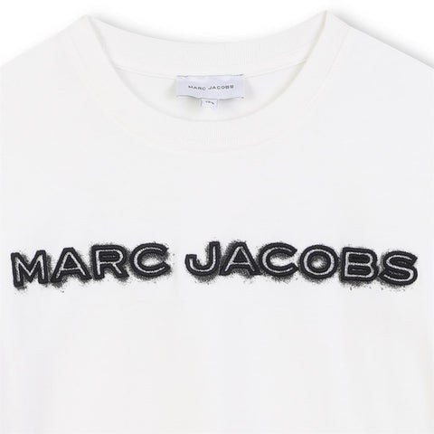 Marc Jacobs Boys White Logo T-Shirt Marc Jacobs Boys White Logo T-Shirt