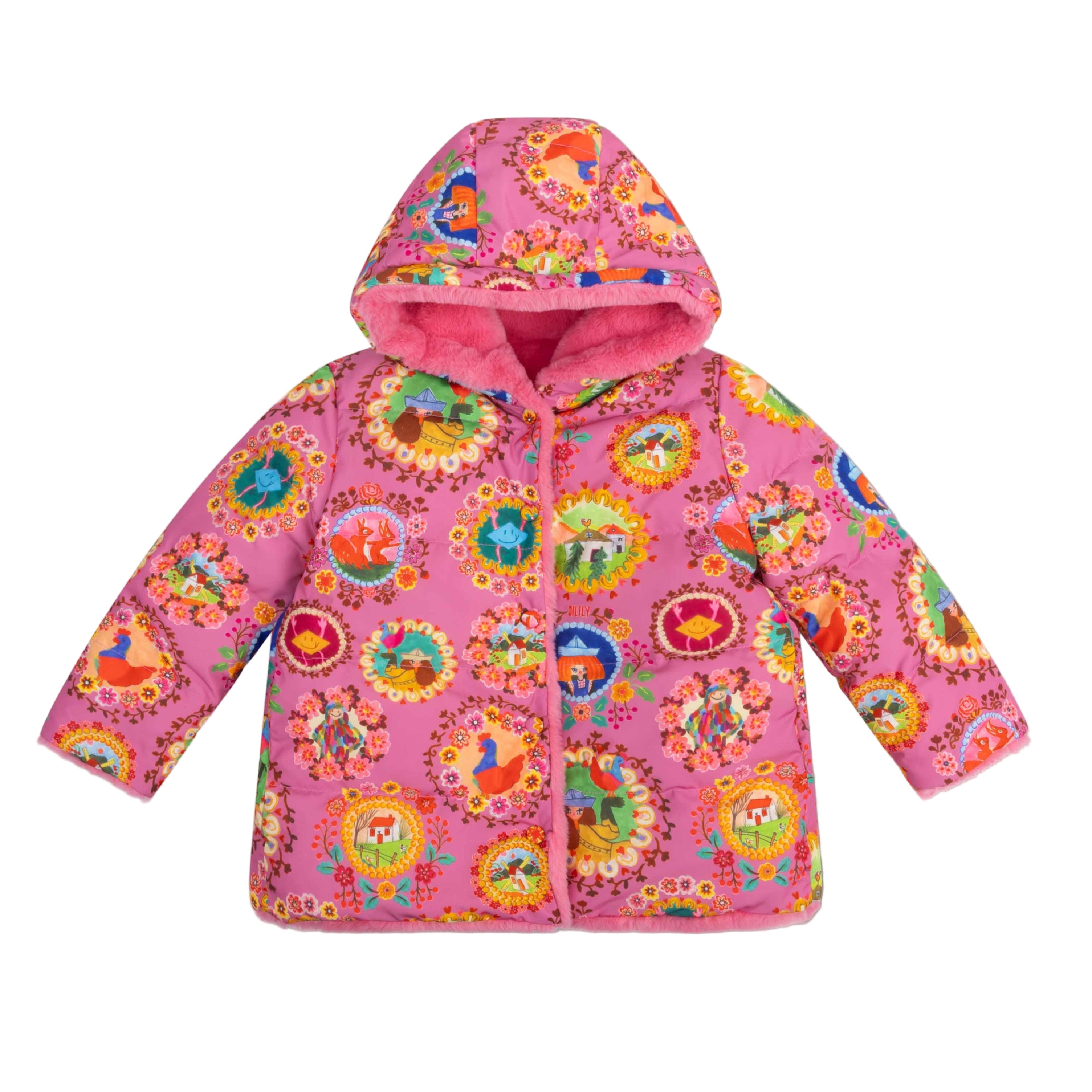 Oilily Girls Chateau Rose Castle Coat Oilily Girls Chateau Rose Castle Coat
