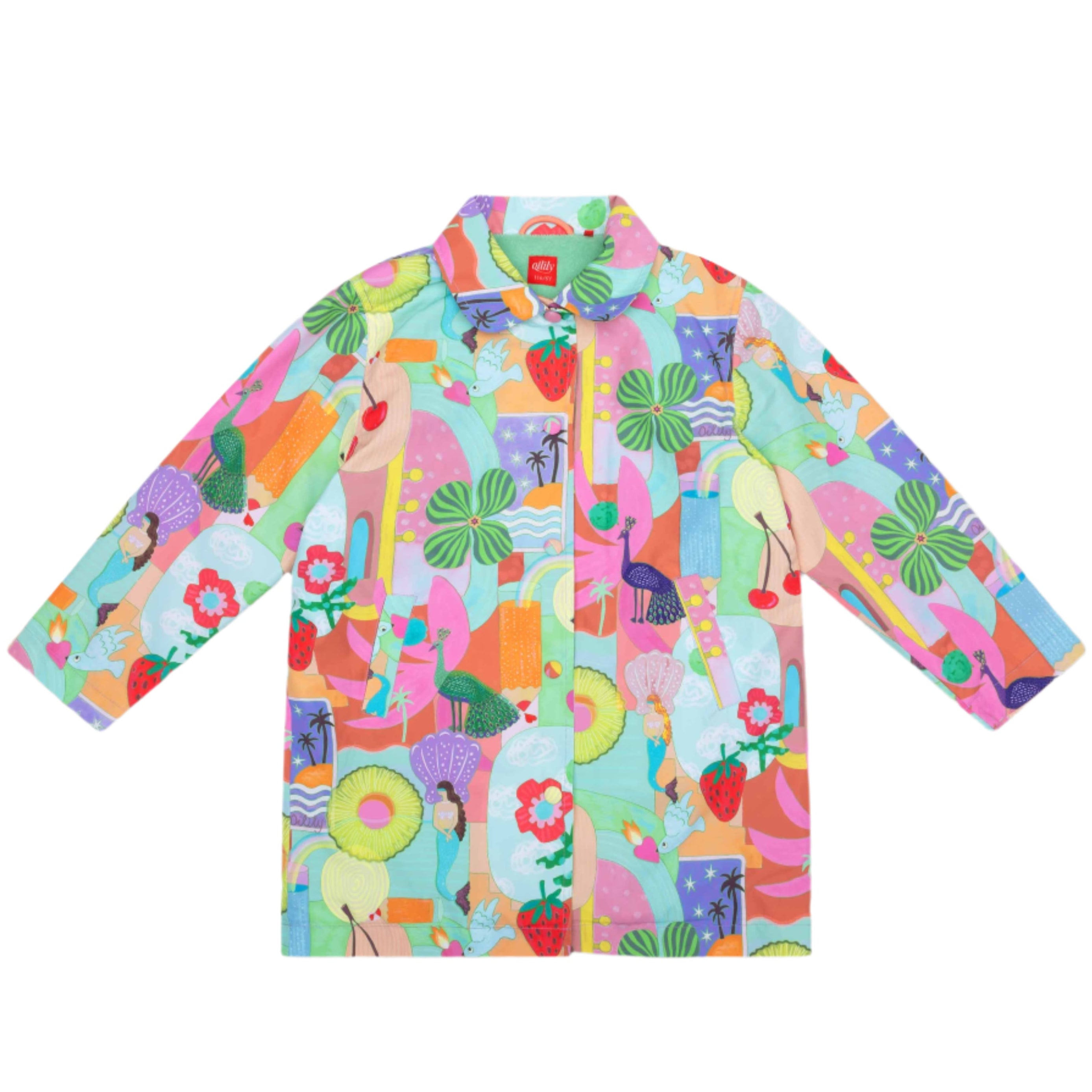 Oilily Girls Colourful Cherries Coat Oilily Girls Colourful Cherries Coat
