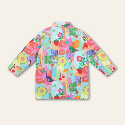 Oilily Girls Colourful Cherries Coat Oilily Girls Colourful Cherries Coat