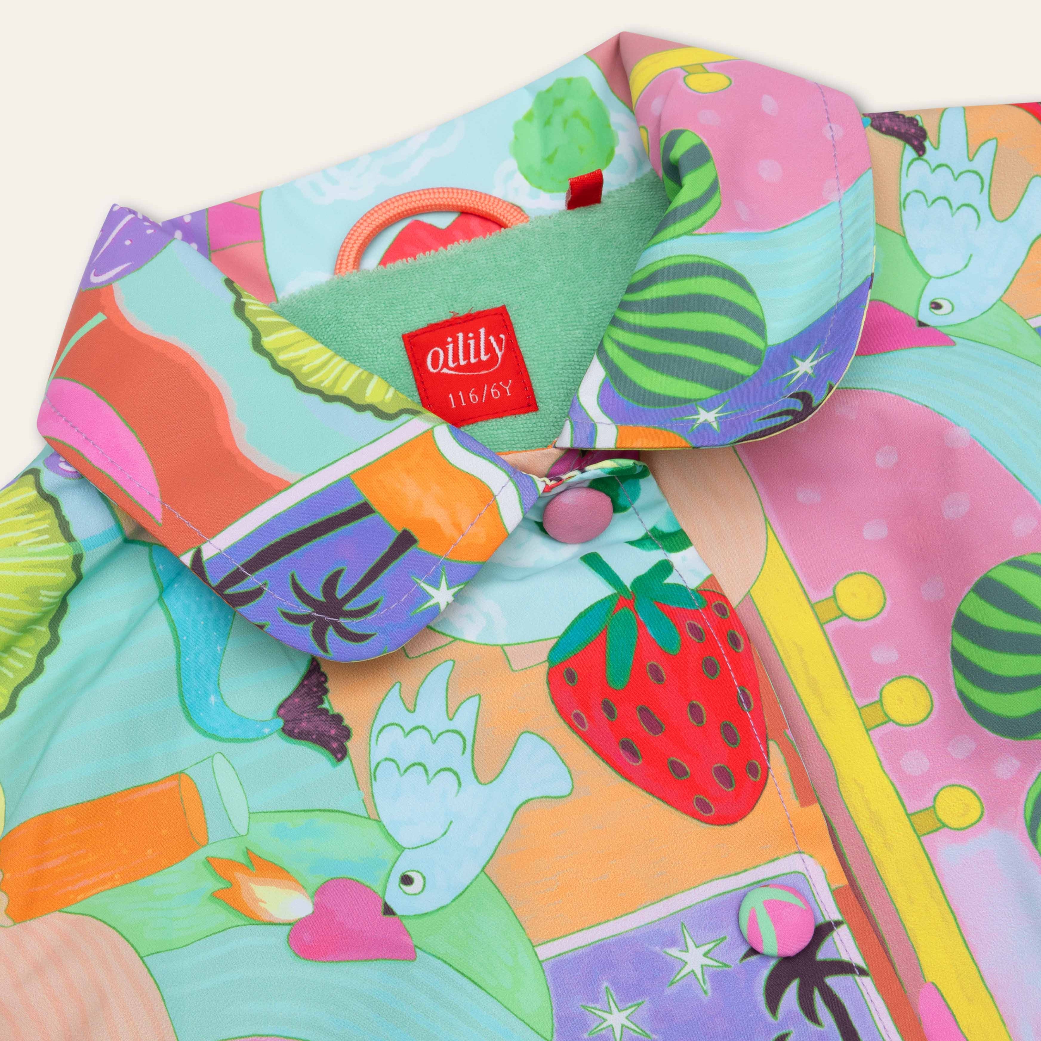 Oilily Girls Colourful Cherries Coat Oilily Girls Colourful Cherries Coat