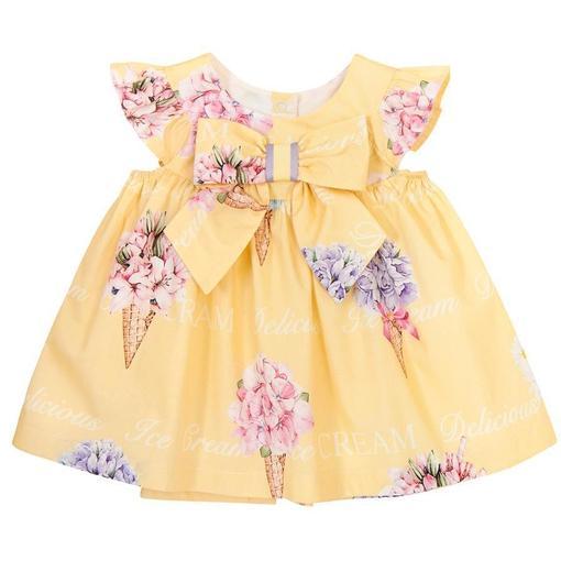 Balloon Chic Baby Girls Yellow Dress & Bloomer Set Balloon Chic Baby Girls Yellow Dress & Bloomer Set