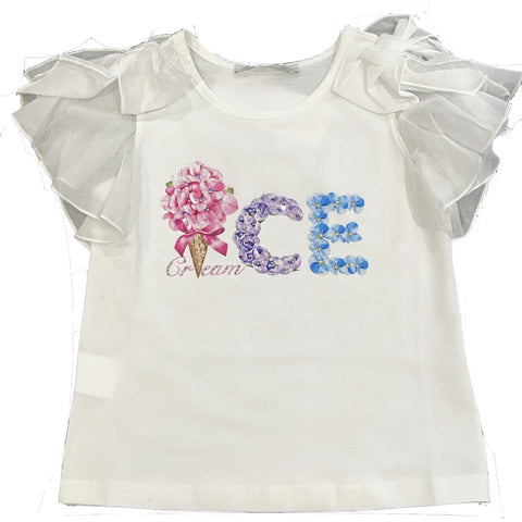 Balloon Chic Girls Ice Cream T-Shirt Balloon Chic Girls Ice Cream T-Shirt