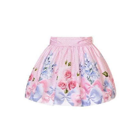 Balloon Chic Girls Pink Floral Skirt Balloon Chic Girls Pink Floral Skirt