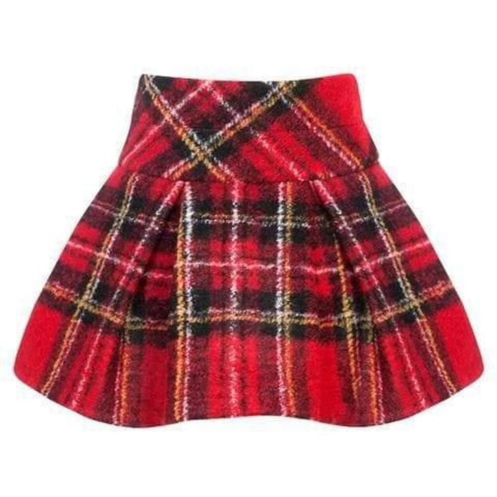 Balloon Chic Girls Red Tartan Skirt Balloon Chic Girls Red Tartan Skirt