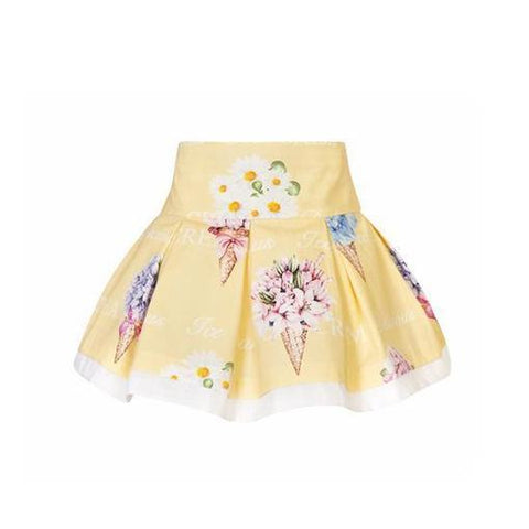 Balloon Chic Girls Yellow Floral Skirt Balloon Chic Girls Yellow Floral Skirt