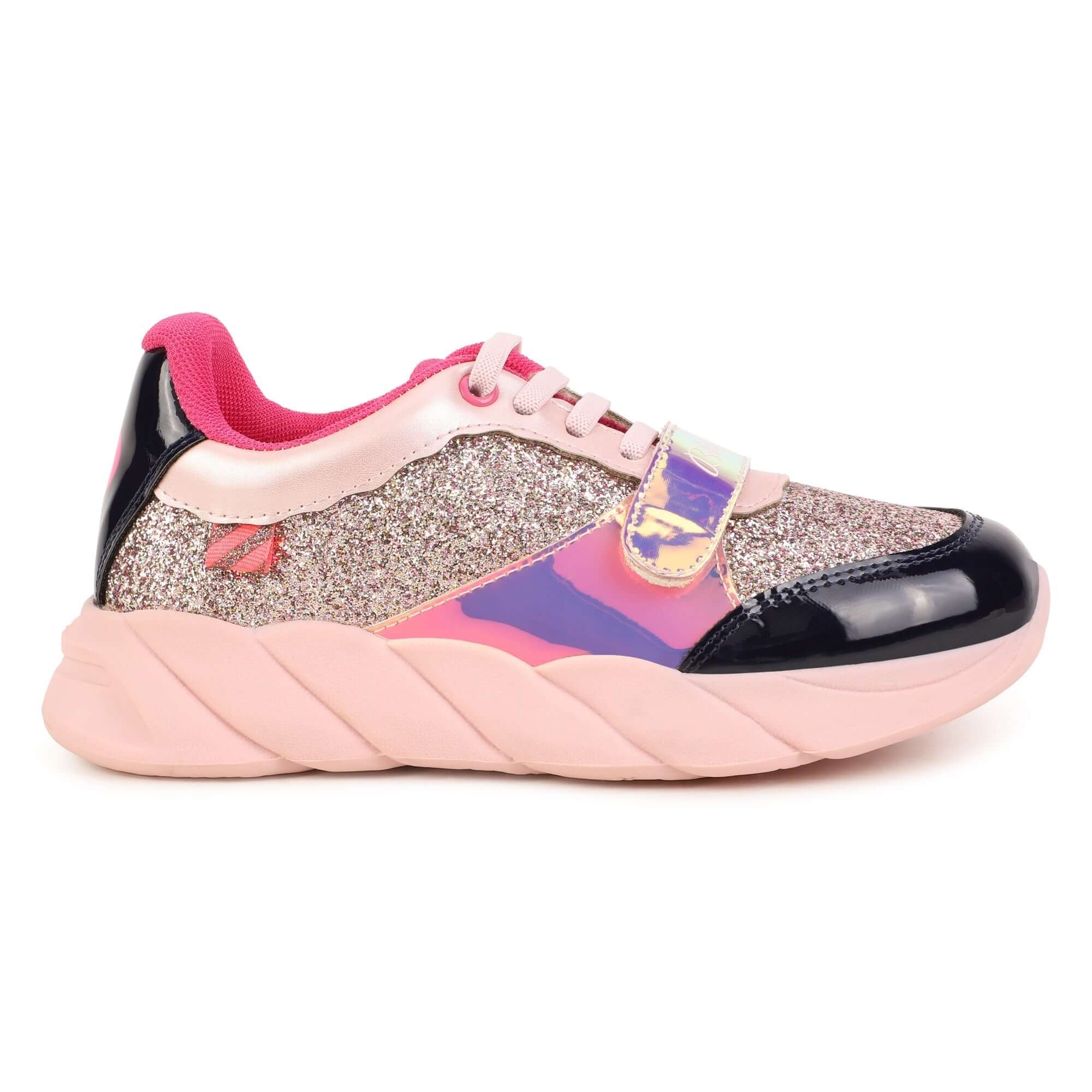 Billieblush Girls Pink Glitter Trainers Billieblush Girls Pink Glitter Trainers