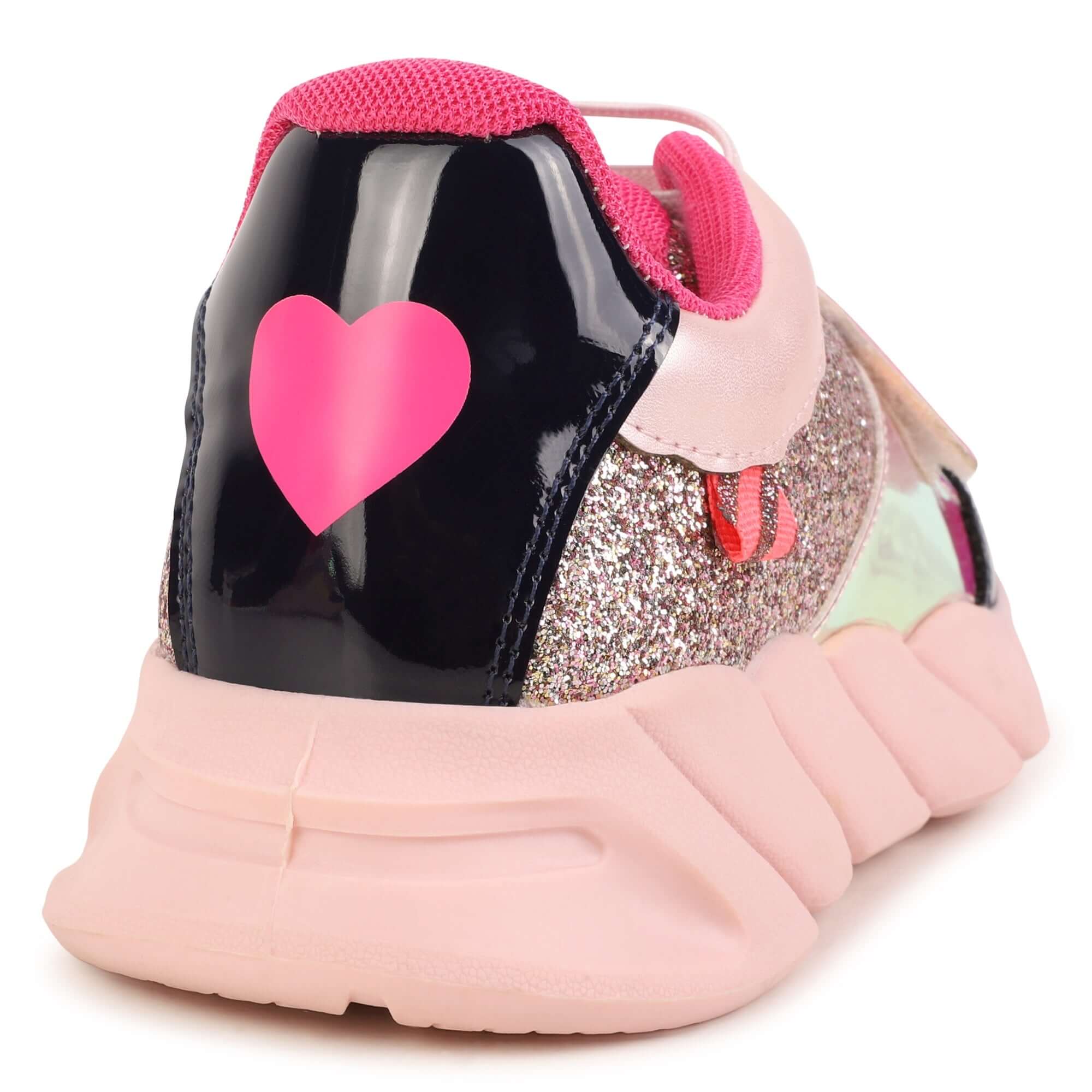 Billieblush Girls Pink Glitter Trainers Billieblush Girls Pink Glitter Trainers