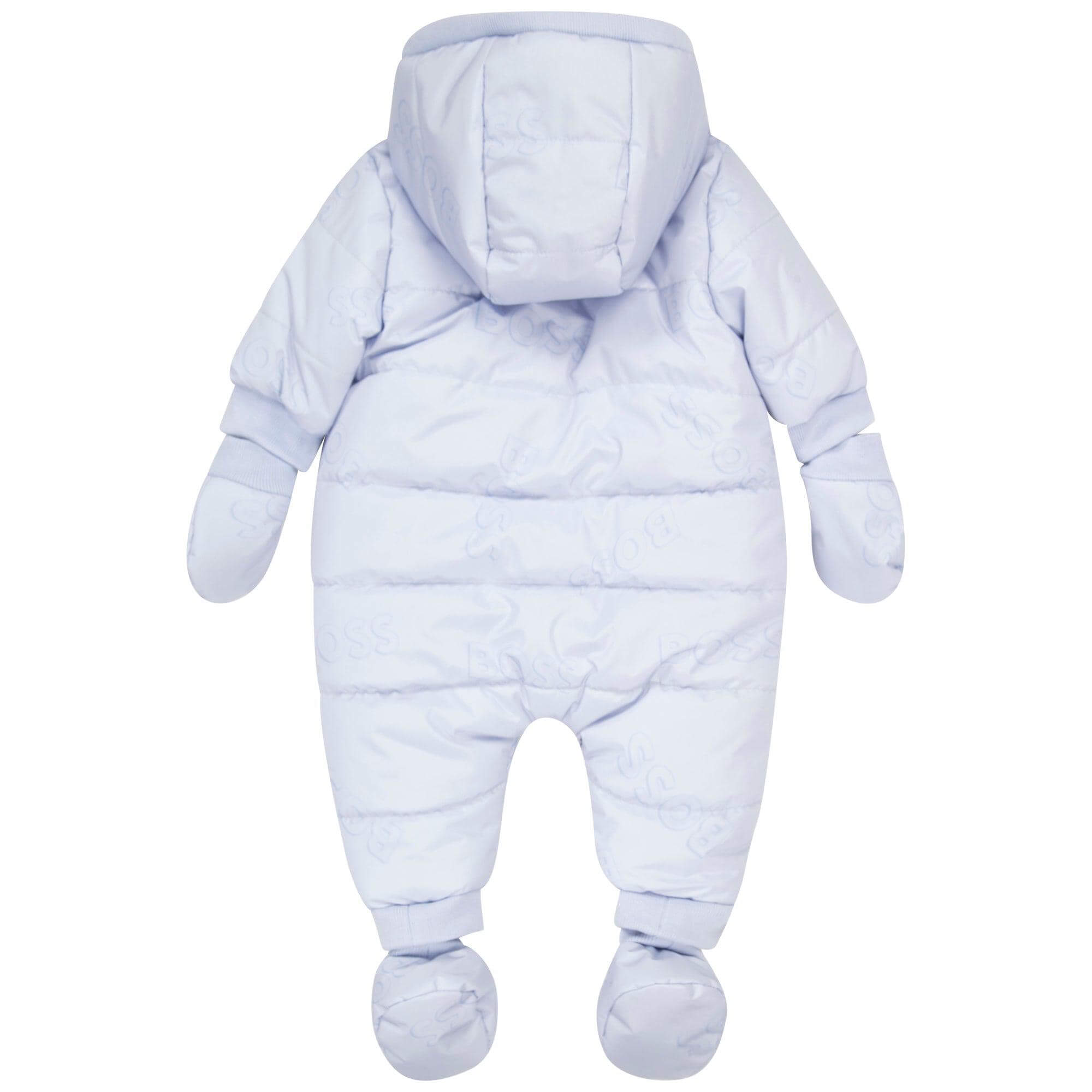 BOSS Baby Boys Pale Blue Snowsuit BOSS Baby Boys Pale Blue Snowsuit
