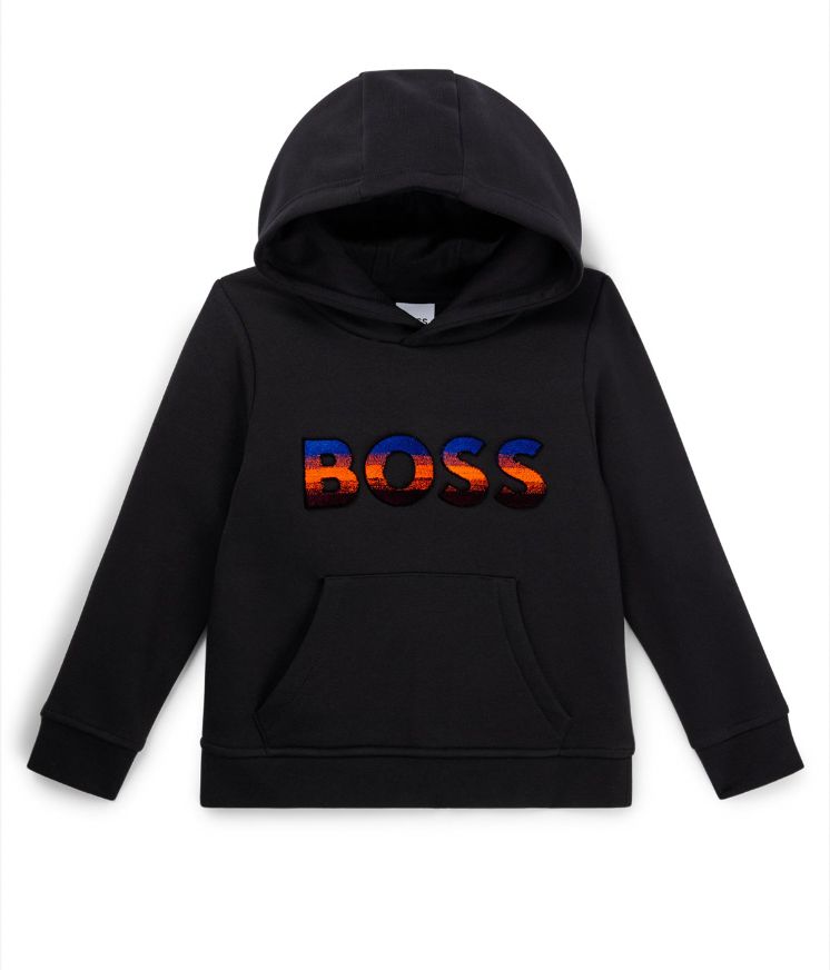 BOSS Boys Black Hoodie BOSS Boys Black Hoodie