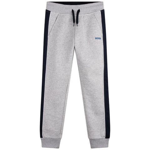 BOSS Boys Grey Jogging Bottoms BOSS Boys Grey Jogging Bottoms