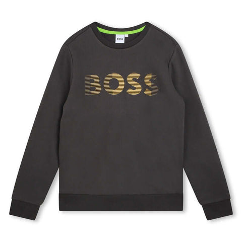 BOSS Boys Grey Sweatshirt BOSS Boys Grey Sweatshirt