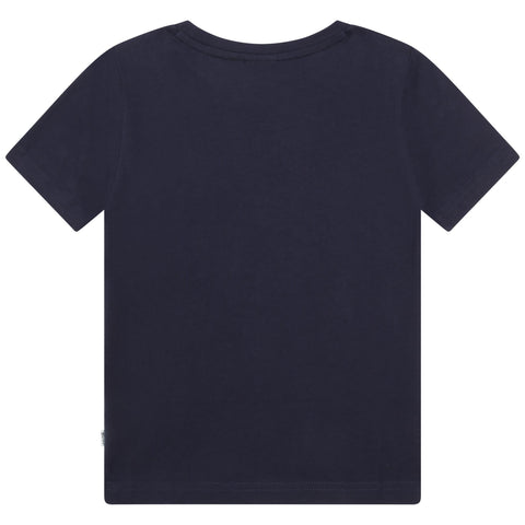 BOSS Boys Navy Logo Short Sleeve T-Shirt BOSS Boys Navy Logo Short Sleeve T-Shirt