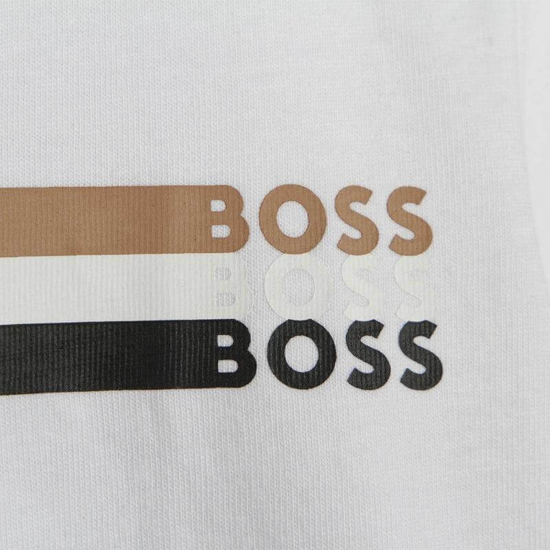 BOSS Boys White Short Sleeve T-shirt BOSS Boys White Short Sleeve T-shirt