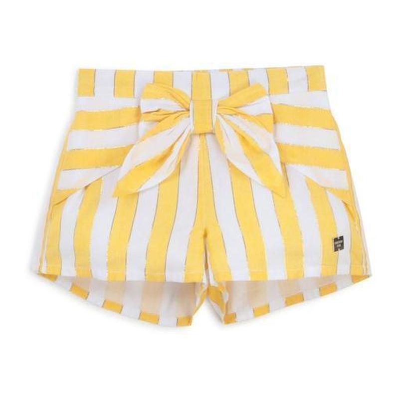Carrement Beau Girls Yellow Stripe Shorts Carrement Beau Girls Yellow Stripe Shorts
