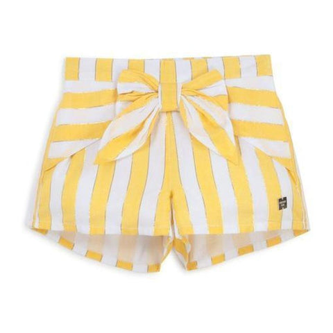 Carrement Beau Girls Yellow Stripe Shorts Carrement Beau Girls Yellow Stripe Shorts