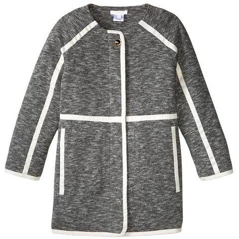 Chloe Girls Grey Contrast Coat Chloe Girls Grey Contrast Coat