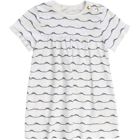 Chloe Girls Ivory & Navy Dress Chloe Girls Ivory & Navy Dress