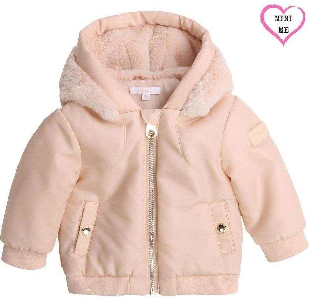 Chloe Girls Pale Pink Bomber Jacket Chloe Girls Pale Pink Bomber Jacket