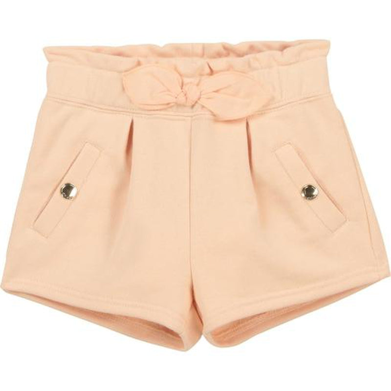 Chloe Girls Peach Bow Shorts Chloe Girls Peach Bow Shorts