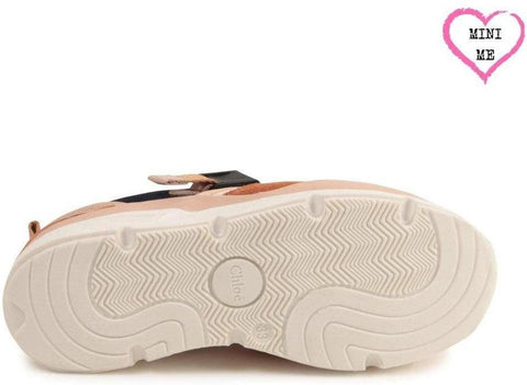 Chloe Girls Pink & Navy Sonnie Trainers Chloe Girls Pink & Navy Sonnie Trainers