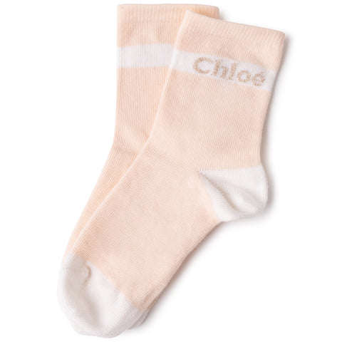 Chloe Girls Salmon Socks Chloe Girls Salmon Socks