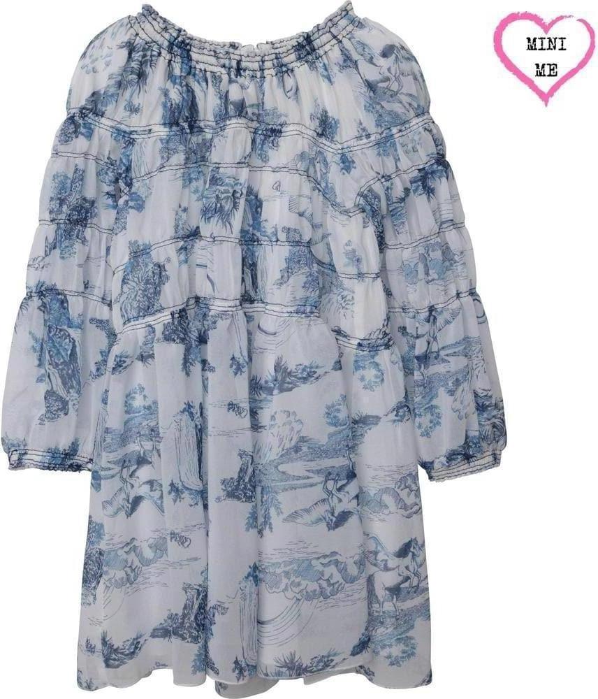 Chloe Girls White Blue Ceremony Dress Chloe Girls White Blue Ceremony Dress