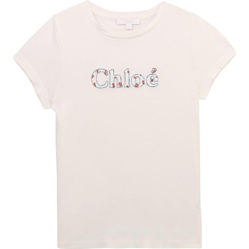 Chloe Girls White Logo T-shirt Chloe Girls White Logo T-shirt