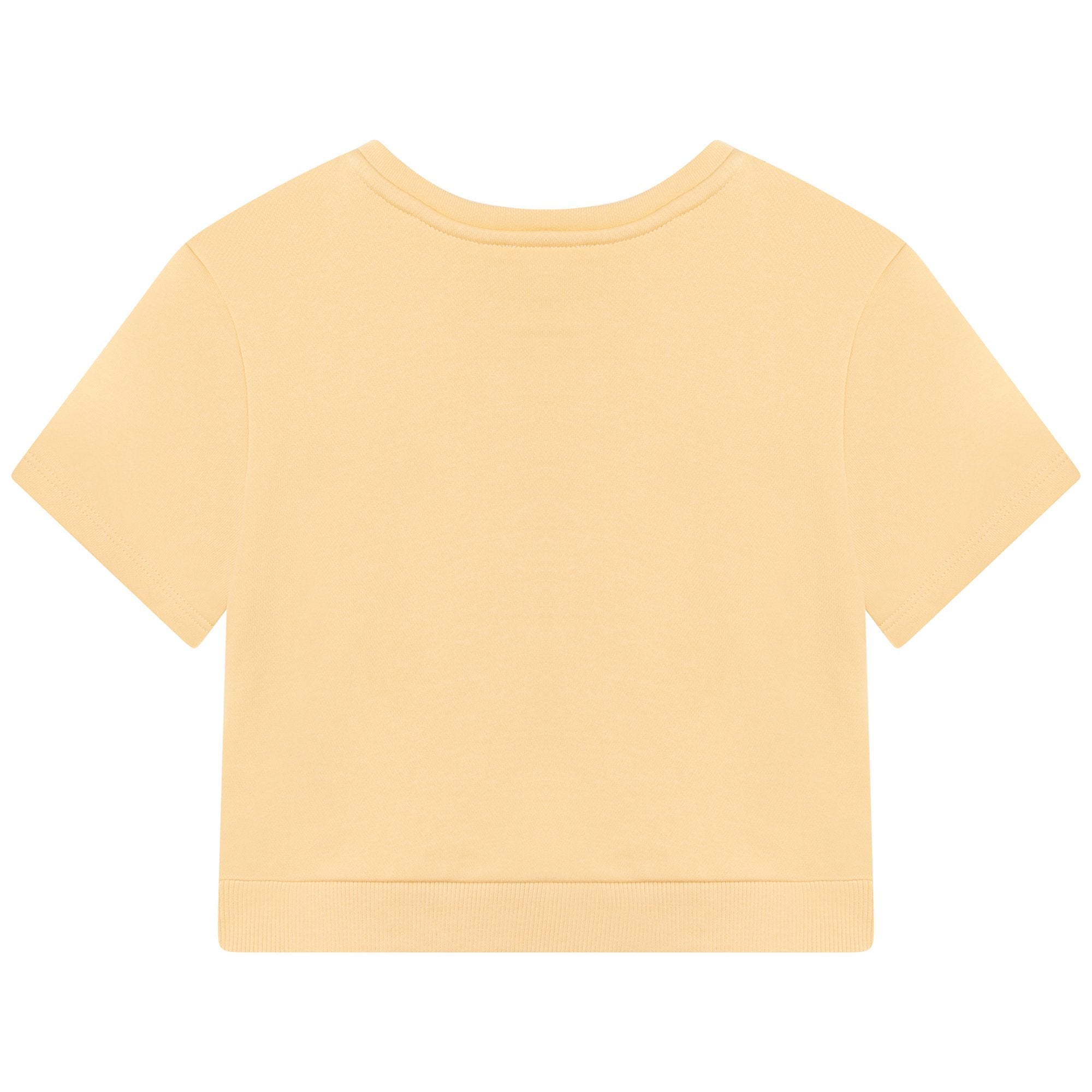 Chloe Girls Yellow Short Sleeved Sweatshirt Chloe Girls Yellow Short Sleeved Sweatshirt