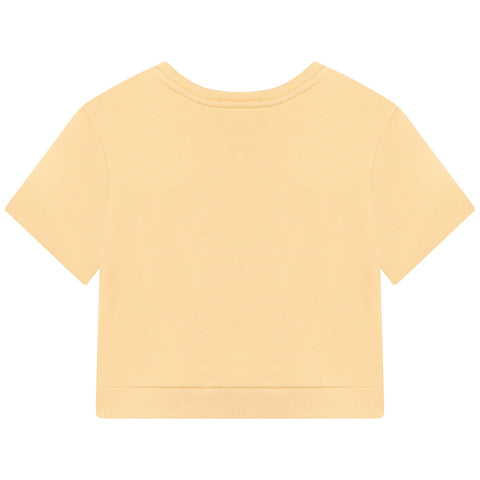 Chloe Girls Yellow Short Sleeved Sweatshirt Chloe Girls Yellow Short Sleeved Sweatshirt
