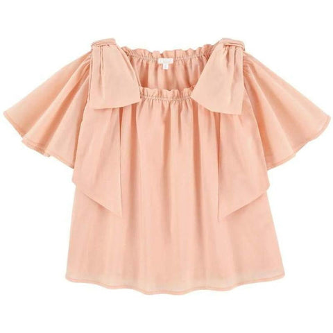 Chloe Peach Dress With Bows Chloe Peach Dress With Bows