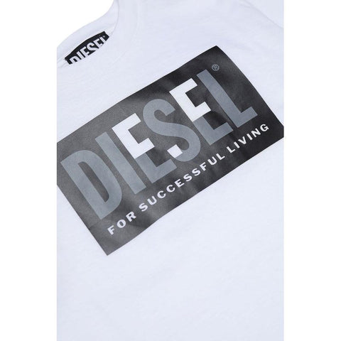 Diesel Boys White Patch Logo T-Shirt Diesel Boys White Patch Logo T-Shirt