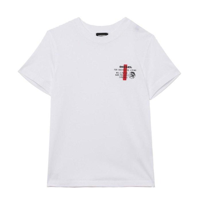 Diesel Boys White 'Successful Living' T-Shirt Diesel Boys White 'Successful Living' T-Shirt