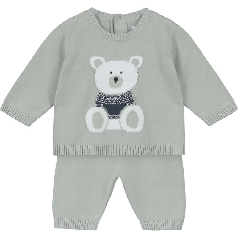 Emile Et Rose Baby Boys Grey Enzo Knitted Set Emile Et Rose Baby Boys Grey Enzo Knitted Set