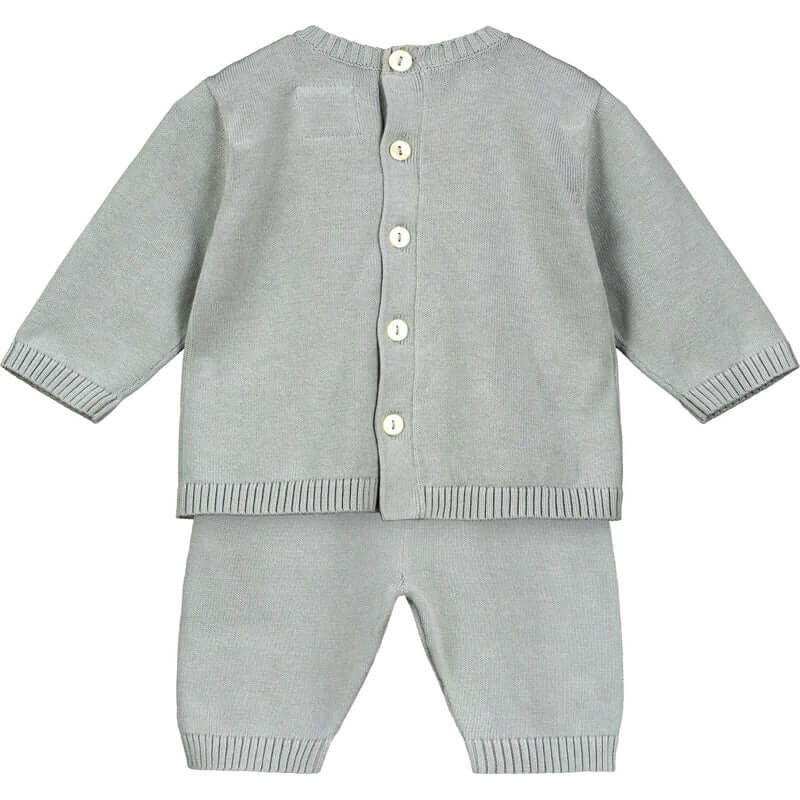 Emile Et Rose Baby Boys Grey Enzo Knitted Set Emile Et Rose Baby Boys Grey Enzo Knitted Set