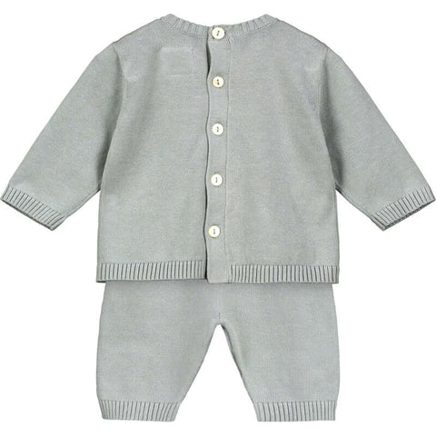 Emile Et Rose Baby Boys Grey Enzo Knitted Set Emile Et Rose Baby Boys Grey Enzo Knitted Set