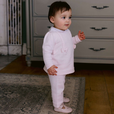 Emile Et Rose Baby Girls Pink Emilia Knitted Set