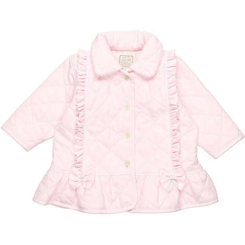 Emile Et Rose Girls Pink Quilted Peplum Jacket Emile Et Rose Girls Pink Quilted Peplum Jacket