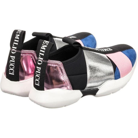 Emilio Pucci Girls Blue Trainers Emilio Pucci Girls Blue Trainers