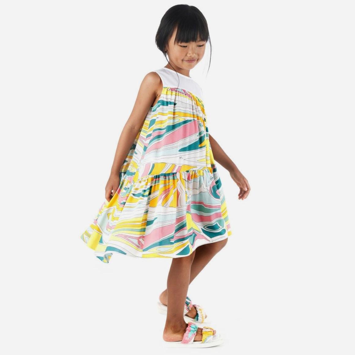 Emilio Pucci Girls Lance Print Dress Emilio Pucci Girls Lance Print Dress