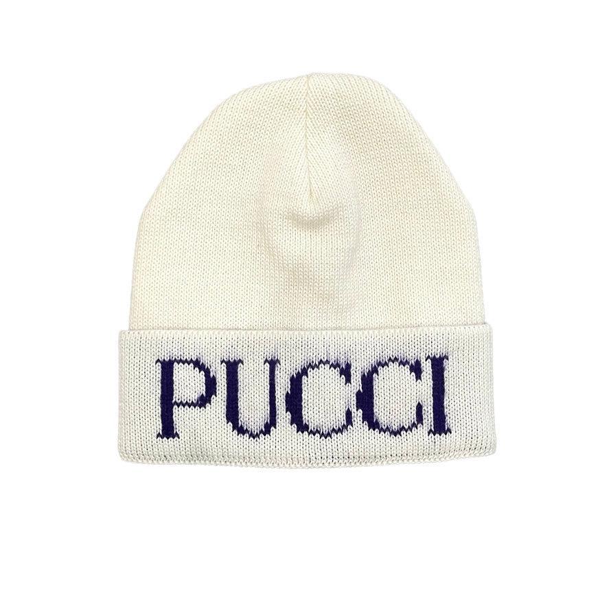 Emilio Pucci Girls Logo Knit Hat Emilio Pucci Girls Logo Knit Hat