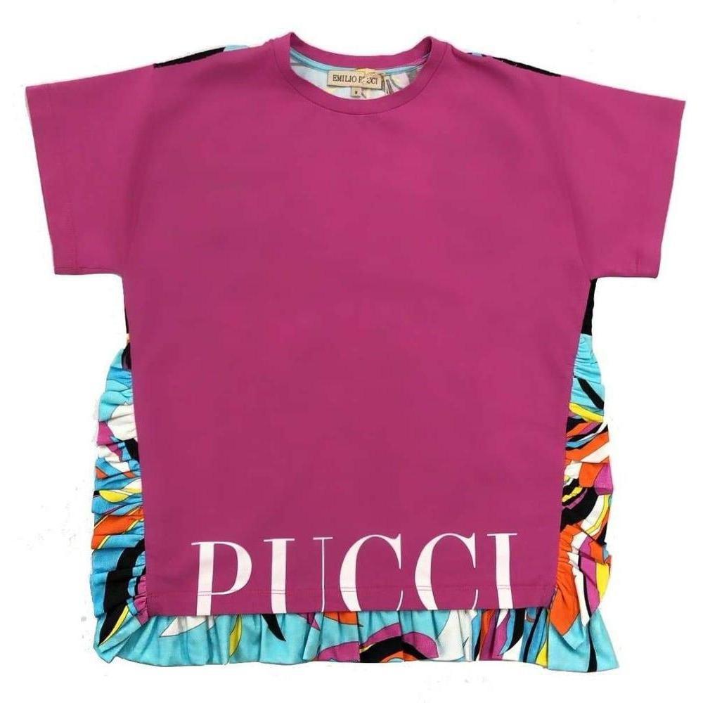 Emilio Pucci Girls Pink T-Shirt Emilio Pucci Girls Pink T-Shirt