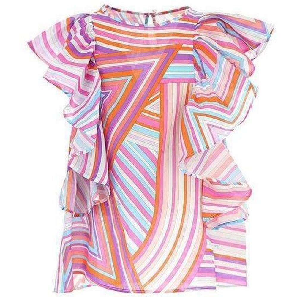 Emilio Pucci Girls Purple & Orange Top Emilio Pucci Girls Purple & Orange Top