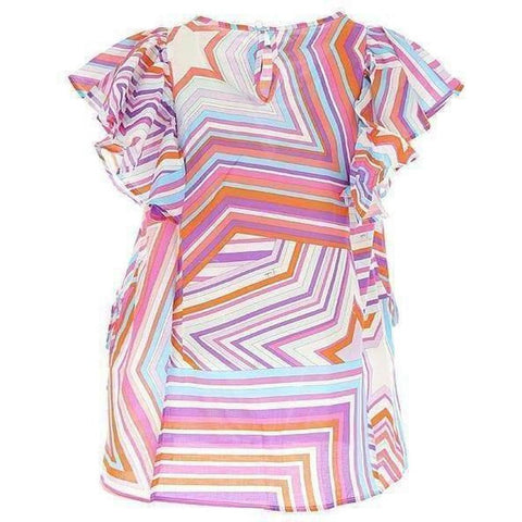Emilio Pucci Girls Purple & Orange Top Emilio Pucci Girls Purple & Orange Top