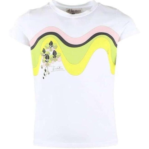 Emilio Pucci Kids White T-Shirt Emilio Pucci Kids White T-Shirt